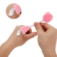 thumbnail image 3 of Unique Bargains 2 Pcs Soft Facial Mask Brush Double-headed Light Pink, 3 of 5