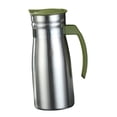 thumbnail image 2 of lingqin Stainless Steel Vacuum Insulated Kettle 1L Tea Pot for Shop Hotel Restaurant Green with handle, 2 of 9