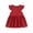 Red, variant on YunPes Girls Cotton and Linen Dress Spring Summer and Autumn Comfortable and Fashionable Flying Sleeve Dress Toddler Girls Christmas Dress