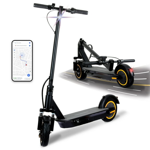 Electric Scooter,500W Powerful Motor,25Miles Range,22MPH Electric Scooter Adults with Double Braking System and App