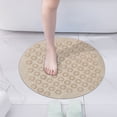 thumbnail image 4 of AYktou Bath Mat Round Non Slip Anti Mold Shower Mat 26"x26" PVC Bathroom Mat with Drain Hole Suction Cups for Shower Stall Bathroom Floor, 4 of 4
