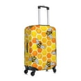 thumbnail image 3 of Uemuo Honeycombs Printed Washable Luggage Cover - Fashion Suitcase Protector Fits 18-32 Inch Luggage -Medium, 3 of 9