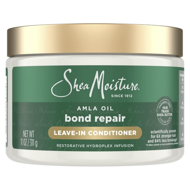 SheaMoisture- El acondicionador sin enjuague Bond Repair Leave-In Conditioner de SheaMoisture protege y repara el cabello seco y procesado para transformar las hebras quebradizas y dañadas