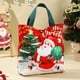 thumbnail image 4 of Christmas Gift BagPresent SackCanvas Tote Christmas Eve Handheld Bag For Candy And Apples Carry Packaging Pouch, 4 of 5