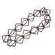 thumbnail image 3 of Metal Rain Chain Brown Color Outdoor Management Downspout Aluminum Alloy 100x8cm 1Pcs, 3 of 5