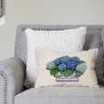 thumbnail image 4 of Blue Hydrangea Throw Pillow Covers 12x20 Inch Chinoiserie Ginger Jar Vintage Floral Outdoor Grandmillenial Lumbar Decorations Decorative Throw Pillows Cases for Home Living Room Couch Decor, 4 of 6