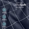 thumbnail image 4 of Bare Home Luxury Duvet Cover and Sham Set - Premium 1800 Collection - Ultra-Soft - Twin/Twin-XL, Grid - Midnight/White, 2-Pieces, 4 of 6