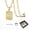E, variant on Hot Selling 14K Real Golden Plated Jewelry Initial PendantWecklace For Men Womens, Square Letterapital Necklace Alphabets From A-ZFigaro Chain Necklace