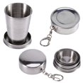 thumbnail image 1 of HURRISE Stainless Steel Collapsible Cup Camp Keychain Retractable Travel Folding,M(140ML), 1 of 8