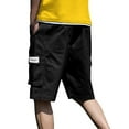 thumbnail image 3 of BLCHUNen Mens Athletic Shorts Elastic Waist Drawstring Hiking Camping Sweatpants with Pockets, 3 of 8
