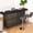 black, variant on Studyset 63" Large Home Bar Unit, Wooden Counter-Height Pub Table, 2-Tier Kitchen Island Mini Bar Height Pub Table with Footrest, Modern Coffee Pub Table for Dining Room, Bistro, Living Room