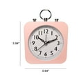 thumbnail image 2 of Rvasteizo Fashion Candy Lazy Silent Small Alarm Clock Desktop Wind Sweeping Second Clock, 2 of 5