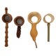 thumbnail image 1 of EeaseMX 4 coladores de té de bambú de estilo japonés, accesorios para la ceremonia del té, filtros de té, 1 of 8