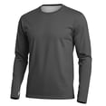 thumbnail image 5 of fatyb Mens Long Sleeve Shirts Crewneck Casual Lightweight Athletic Hiking Running Tee Tops with Thumb Holes, 5 of 6