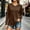 Brown, variant on Gamivast Half Zip Pullover for Women Oversized Sweatshirt Drop Shoulder Long Sleeve Tops Casual Soft Hoodies for Fall Winter Lounge Streetwear Black S