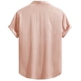 thumbnail image 7 of Bxsruta Men's Summer Casual Short Sleeve Button Front Shirt Lightweight Breathable Polyester Spandex, 7 of 7