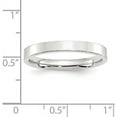 thumbnail image 3 of Solid 10k White Gold 3.2mm Standard Weight Flat Comfort Fit Wedding Band Size 8.5 - Ring Size 8.5, 3 of 6
