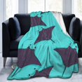 thumbnail image 1 of Couverture en Molleton, Jeté Peluche Stingray, Duveteuse, Ultra Douce, Réversible, en Microfibre, Couvertures en Flanelle 80"x60 Pouces, 1 of 4