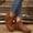 Brown, variant on KEVCHE Womens Fall Winter Boots, Pointed Toe Side Zipper Heel, Comfortable Ankle Booties with Square Mid Heel for Daily Wear, Non-Slip Classic Boots, Stylish Pointed Toe Boots for Casual Outings