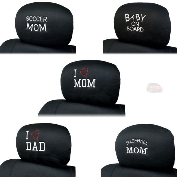 New Embroidery Auto Truck SUV Car Seat Headrest Cover Great Gift Idea