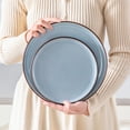 thumbnail image 5 of Malacasa 16 Pcs Dinnerware Sets For 4 people, Plates and Bowls Set, Stoneware Tableware Dishwasher Microwave Safe, Blue, 5 of 10