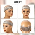 thumbnail image 7 of Unique Bargains 2pcs Fastener Band, Velvet for Securing Wigs,Adjustable, No Slip, Hold Hair Back Light Coffee Color, 7 of 7