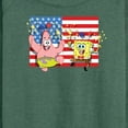 thumbnail image 3 of SpongeBob SquarePants - Patrick Sparkers Flag - Women's Lightweight French Terry Long Sleeve Shirt, 3 of 6