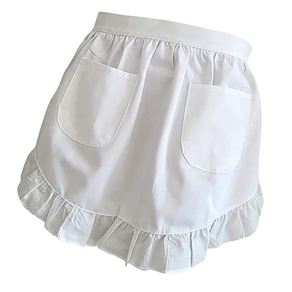 ZPAQI Aprons for Kitchen Cooking Restaurant Waist Apron with Two Pockets Half Apron