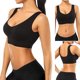 thumbnail image 1 of Sujetador deportivo sin costuras para mujerchaleco inalámbricosujetador de entrenamiento físico superior (negro M) Ehuebsd Para estrenar, 1 of 8