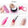 thumbnail image 5 of 10pc plastic acrylic nail art soak off cap clip uv gel polish remover wrap tool (black), 5 of 6