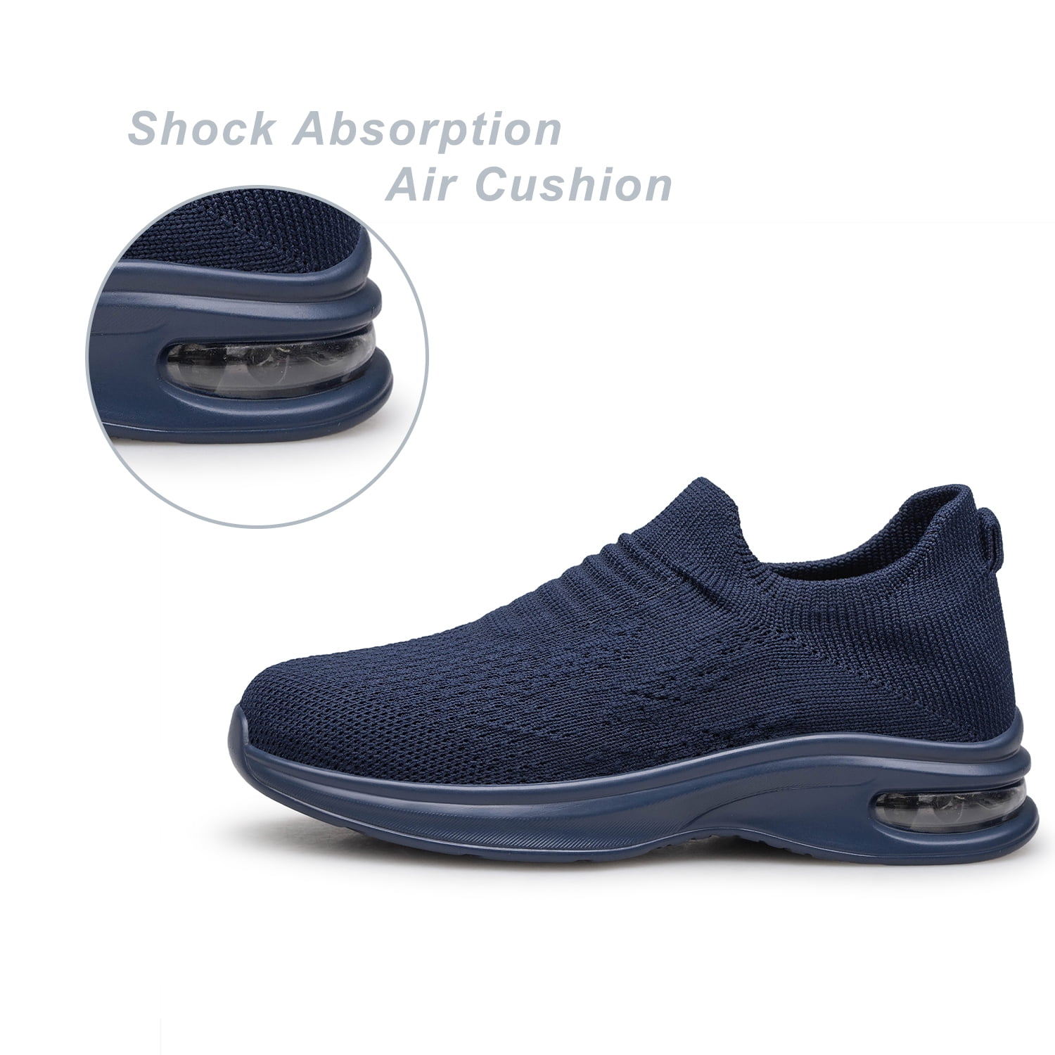 YHOON Boys Girls Sock Shoes Kids Sneakers School Fitness Tennis Walking Shoes Navy Blue Big Kid Size 2