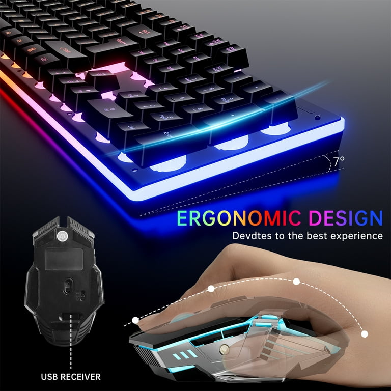 Lofree Aircraft Carrier Mechanical Keyboard Bluetooth Wireless Gamer  Keyboard With Mouse Set Pc Gaming Accessories Men Gifts - AliExpress