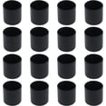 thumbnail image 1 of GFDYREE 16Pcs Round Shape PVC Rubber Covers Furniture Foot Table Chair Leg End Cap Cover Tip Protectors, 1-1/4 Inches, Black, 1 of 4
