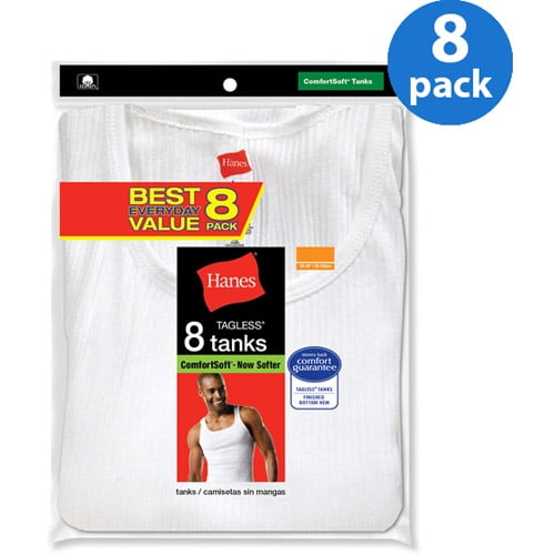 Hanes Men's 3 Pack Comfortblend White VNeck TShirt