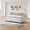 White, variant on 48" Upholstered Storage Ottoman Bench with Arms, Faux Linen Bench for End of Bed, Living Room Storage Seat with Safety Hinge, Grey