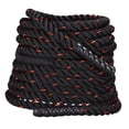 thumbnail image 1 of Lipstore Battle Rope 29.53ft Jumping Rope Training Equipment for Outdoor Gym Exercise black and red, 1 of 8
