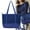Blue, variant on HongHeng Clearance Under $2.00 Women's Handbag, Women's Soft Tote Shoulder Bag, Large Capacity Handbag , Soft Leather Women's Shoulder Bag
