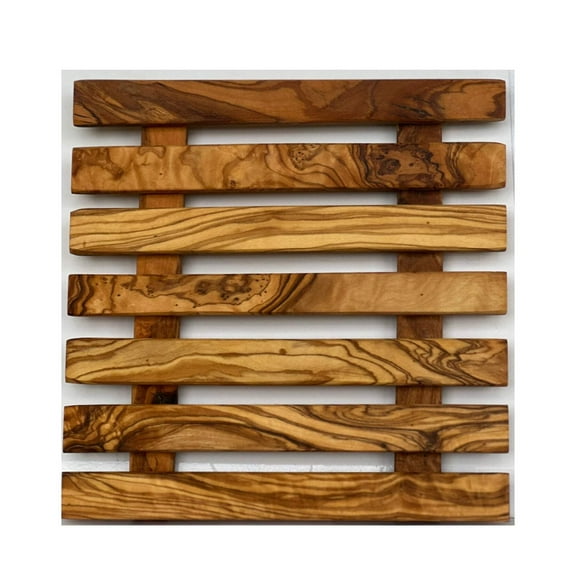 Olive Wood Pan Coaster Trivet
