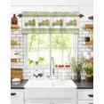 thumbnail image 6 of Valances for Windows Happy Harvest Thanksgiving Day Pumpkin Truck Rod Pocket Cafe Window Treatments Valance Curtains for Kitchen Bathroom Laundry Basement Windows 54"x18", 6 of 6
