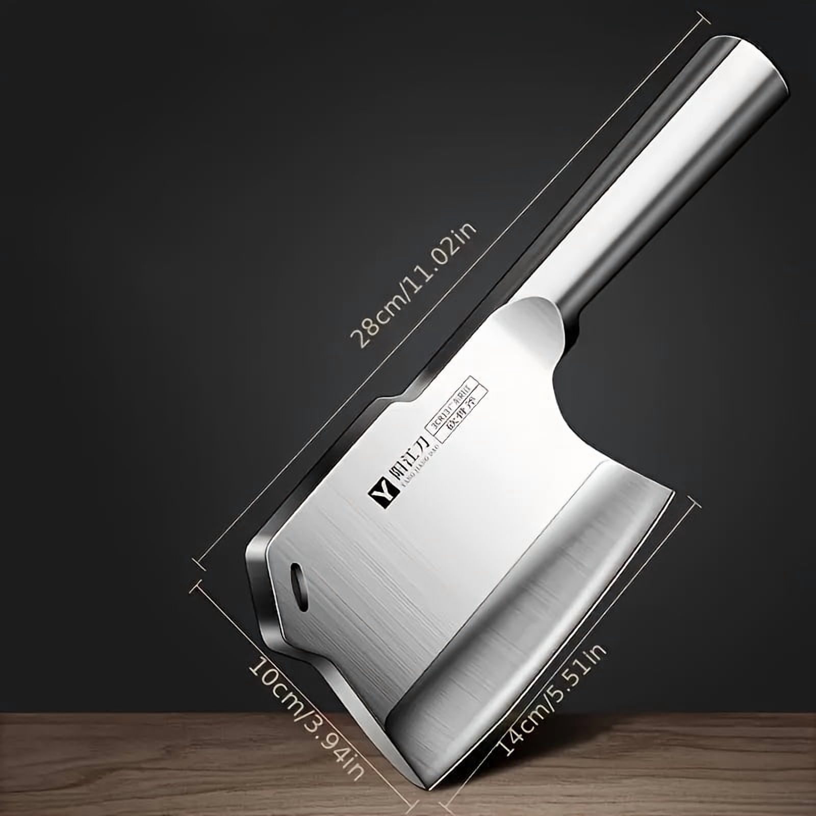 Meat Cleaver Knife Heavy Duty, 5.5 inch Bone knife for Meat Cutting, Axe Bone Chopper Breaker Knife Stainless Steel Thicken Blade for Kitchen Butchery Outdoor, Men's Gift