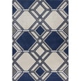 thumbnail image 1 of HomeRoots 353466 3 ft. 3 in. x 4 ft. 11 in. UV-Treated Polypropylene Ivory & Denim Area Rug, 1 of 1
