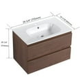 thumbnail image 4 of 30 inch Bathroom Vanity with Sink,Mordern Floating Bathroom Cabinet,Wall Mounted Vanity, 4 of 13