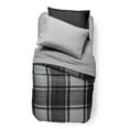 thumbnail image 3 of College Dorm Sheet Set in Black, Twin XL Size, Solid Black, Soft Microfiber, Deep Pockets, by Dawn, Microfiber, 3 of 6