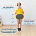 thumbnail image 4 of ECR4Kids Twist Active Wobble Stool, 14in Seat Height, Classroom Furniture, Yellow, 4 of 9