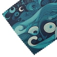 thumbnail image 5 of DouZhe Polyester Placemats Set of 4, Seascape Waves Pattern Heat Resistant Place Mats for Dining Table, 12" x 18", 5 of 7