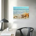 thumbnail image 4 of EastSmooth S73975 Beach Picture Decor Ocean Canvas Wall Art Prints of Starfish and Seashell on Sandy Seaside Ready to Hang for Living Room Bedroom Office Wall Decor Home Decoration, 4 of 6