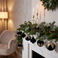 thumbnail image 2 of Leodye 9PCS Flocked Christmas Ball Ornaments Shatterproof Hangable Pendants for Christmas Tree Holiday Wedding Atmosphere Decoration -3.14IN, 2 of 5