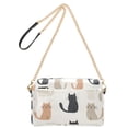 thumbnail image 2 of FORMRS Women Crossbody Purse with Chain Strap Vegan Leather Shoulder Handbag, Cute Cartoon Cats, 2 of 7