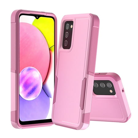 NIFFPD Galaxy A03S Phone Case, Samsung A03S Case, Shockproof Drop protection Cover Phone Case for Samsung Galaxy A03S Pink