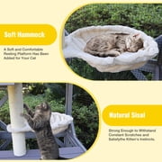 Aivituvin Catio Large Cat House Outdoor Walk in Outdoor Cat Enclosure Indoor Cage Kitty Condo Playpen with Door, Platform, Scratch Post, Hammock - 70